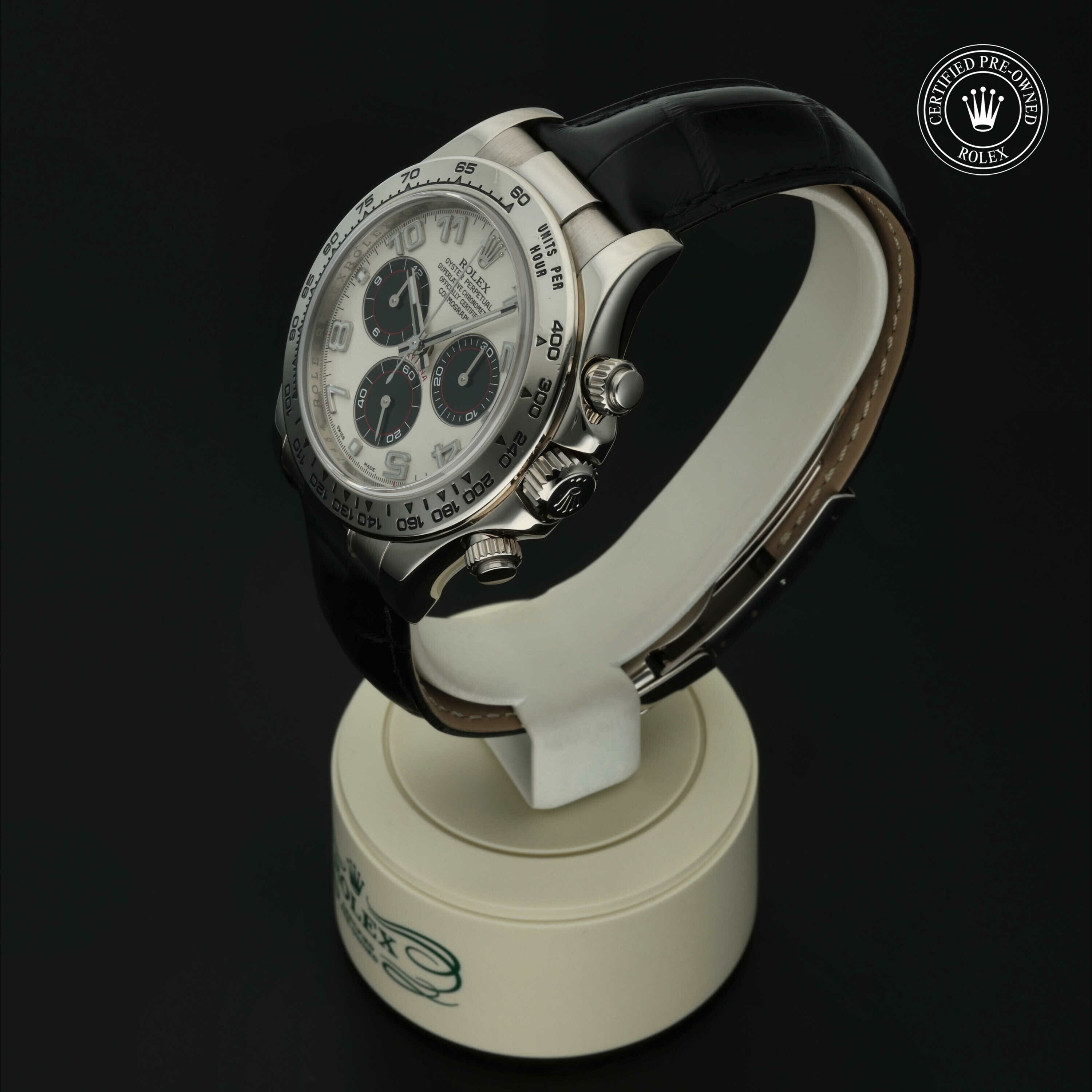 Rolex Oyster Perpetual Cosmograph Daytona in Goud 18 karaat Wit M116519-0150 at Hall of Time - vue 7