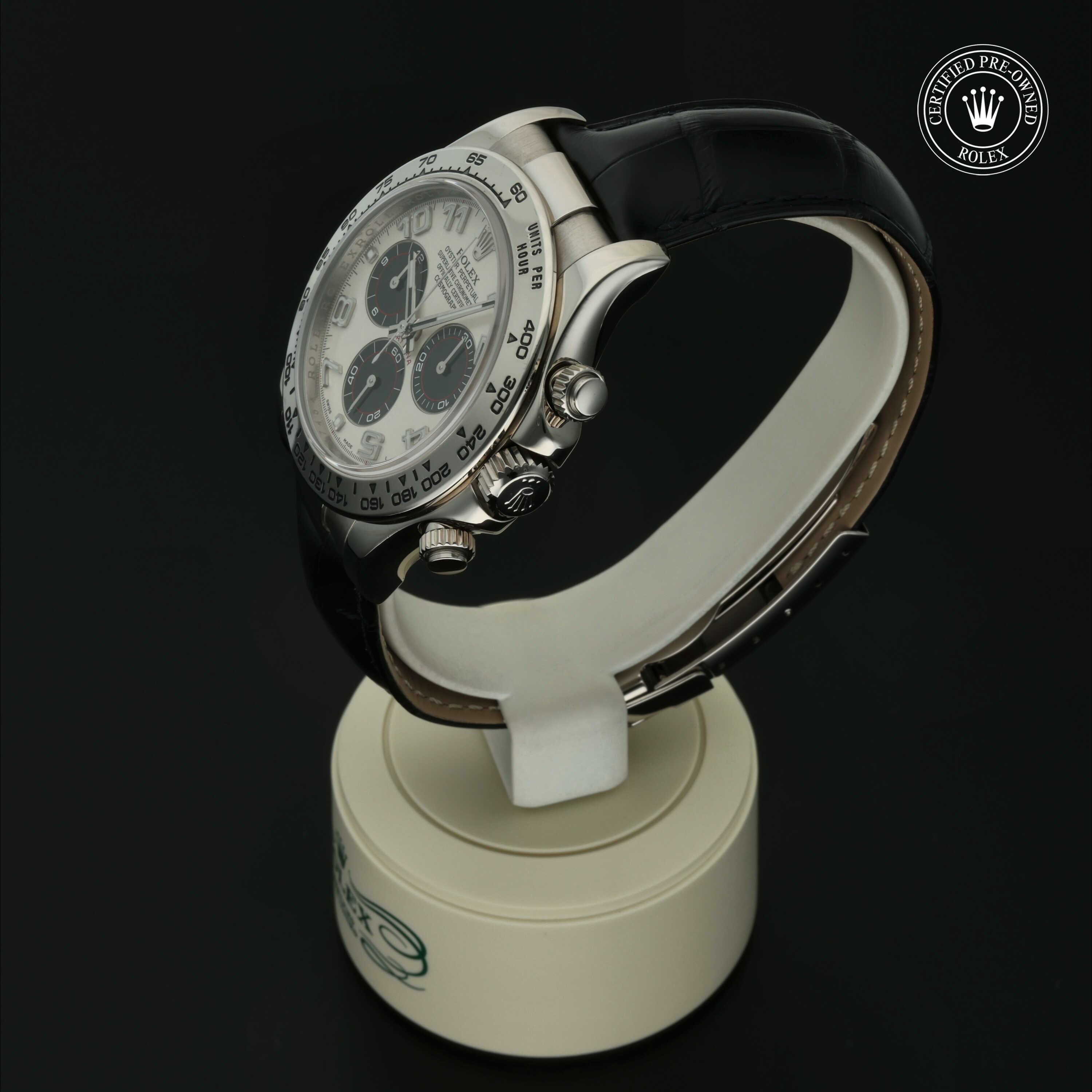 Rolex Oyster Perpetual Cosmograph Daytona in Goud 18 karaat Wit M116519-0150 at Hall of Time - vue 8