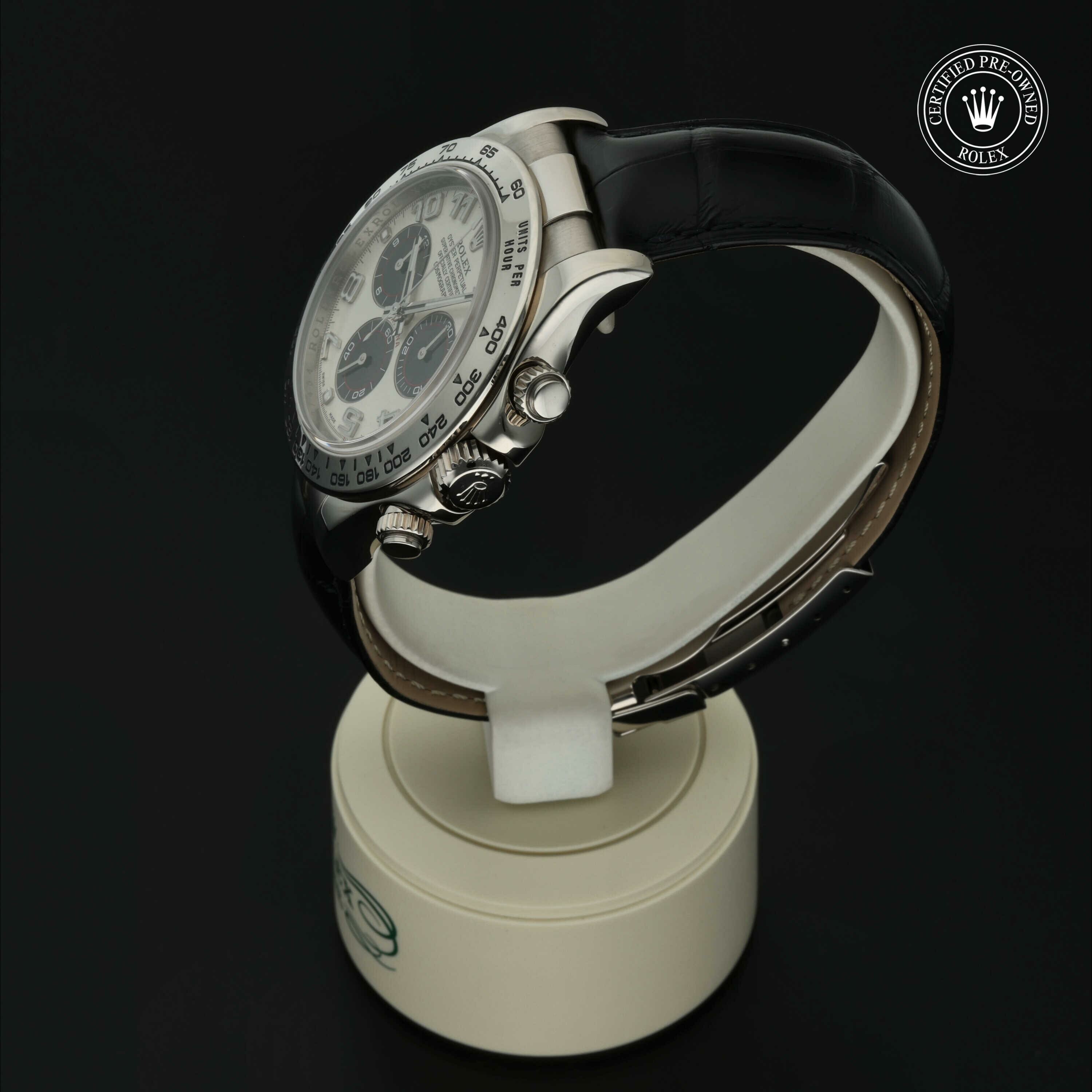 Rolex Oyster Perpetual Cosmograph Daytona in Goud 18 karaat Wit M116519-0150 at Hall of Time - vue 9