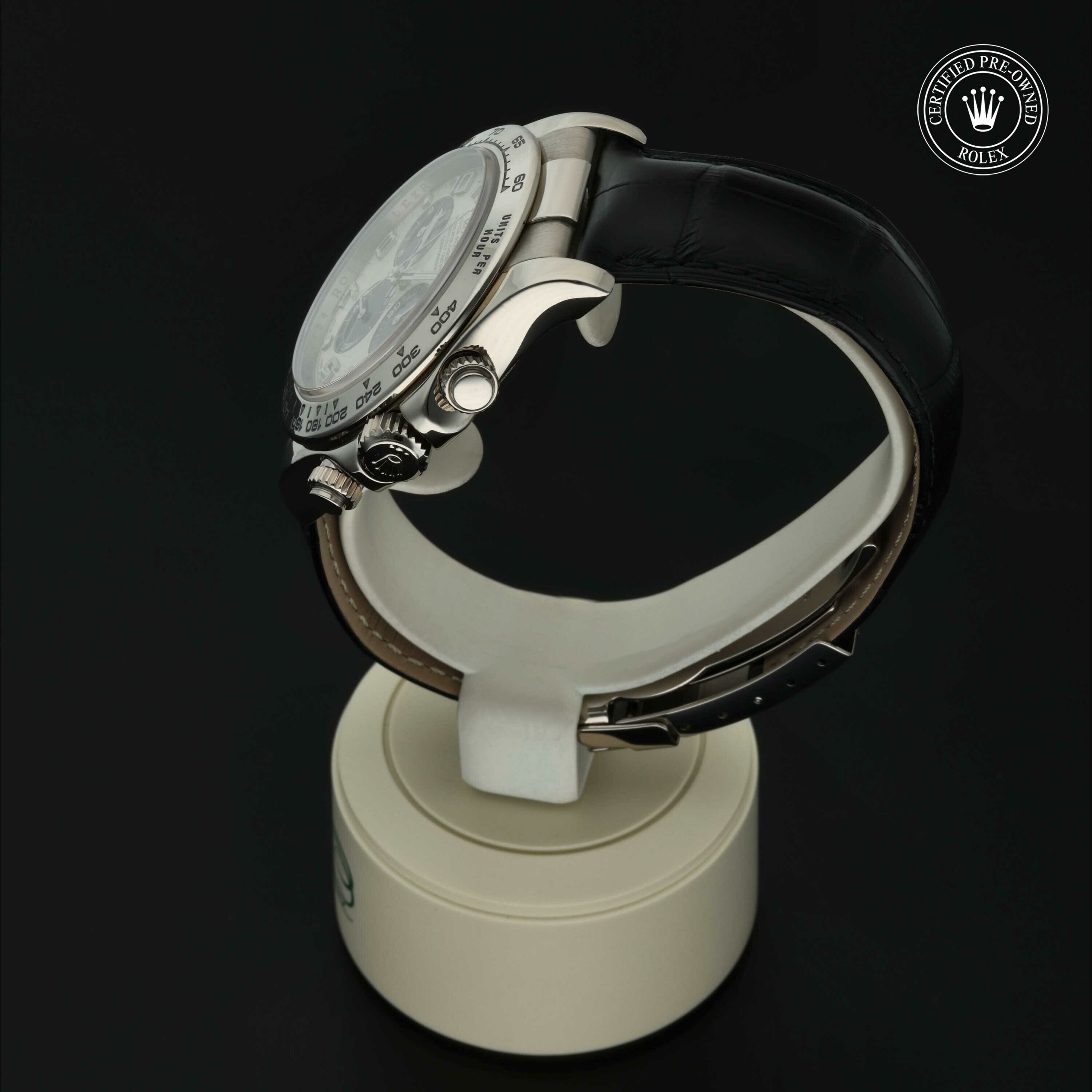 Rolex Oyster Perpetual Cosmograph Daytona in Goud 18 karaat Wit M116519-0150 at Hall of Time - vue 11