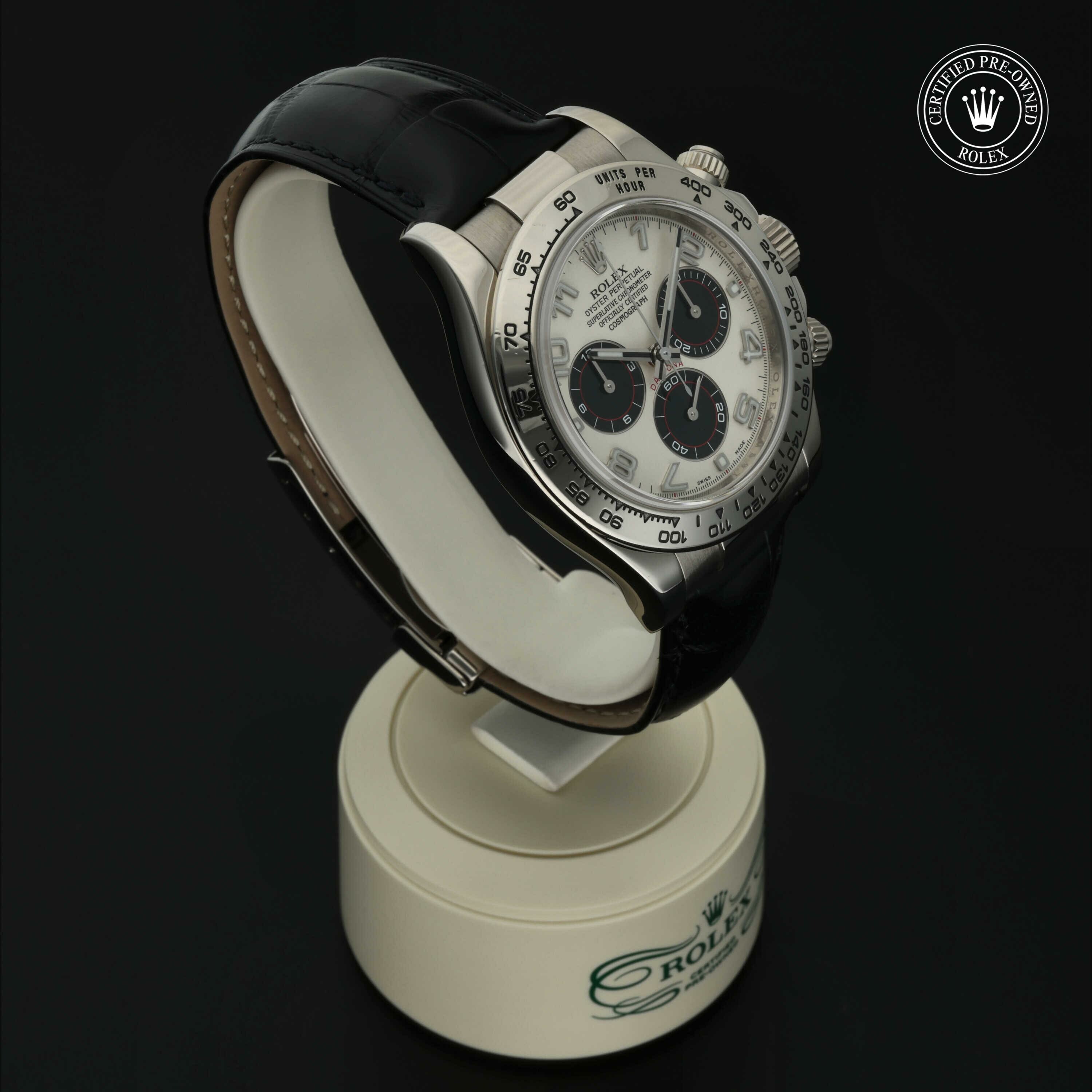 Rolex Oyster Perpetual Cosmograph Daytona in Goud 18 karaat Wit M116519-0150 at Hall of Time - vue 32