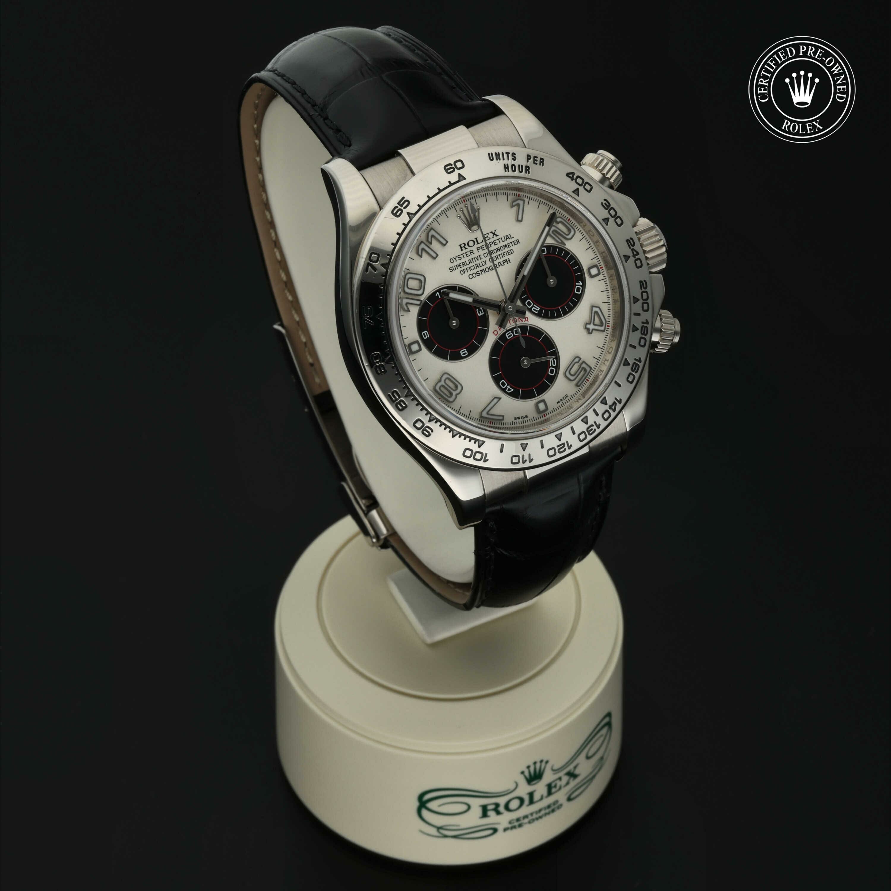 Rolex Oyster Perpetual Cosmograph Daytona in Goud 18 karaat Wit M116519-0150 at Hall of Time - vue 34