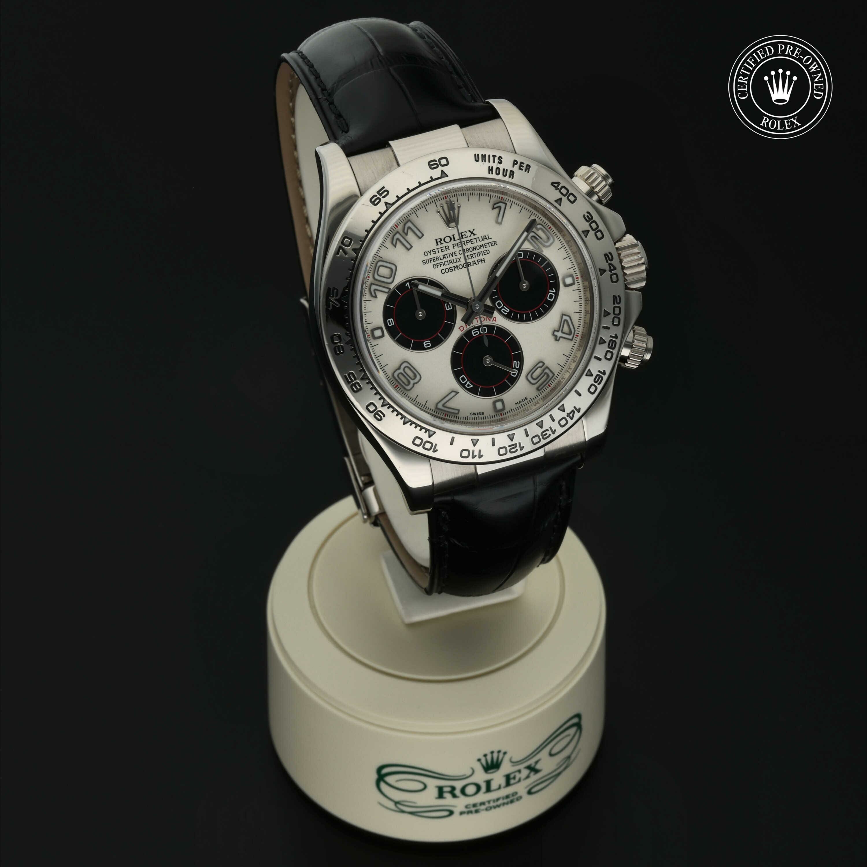 Rolex Oyster Perpetual Cosmograph Daytona in Goud 18 karaat Wit M116519-0150 at Hall of Time - vue 35