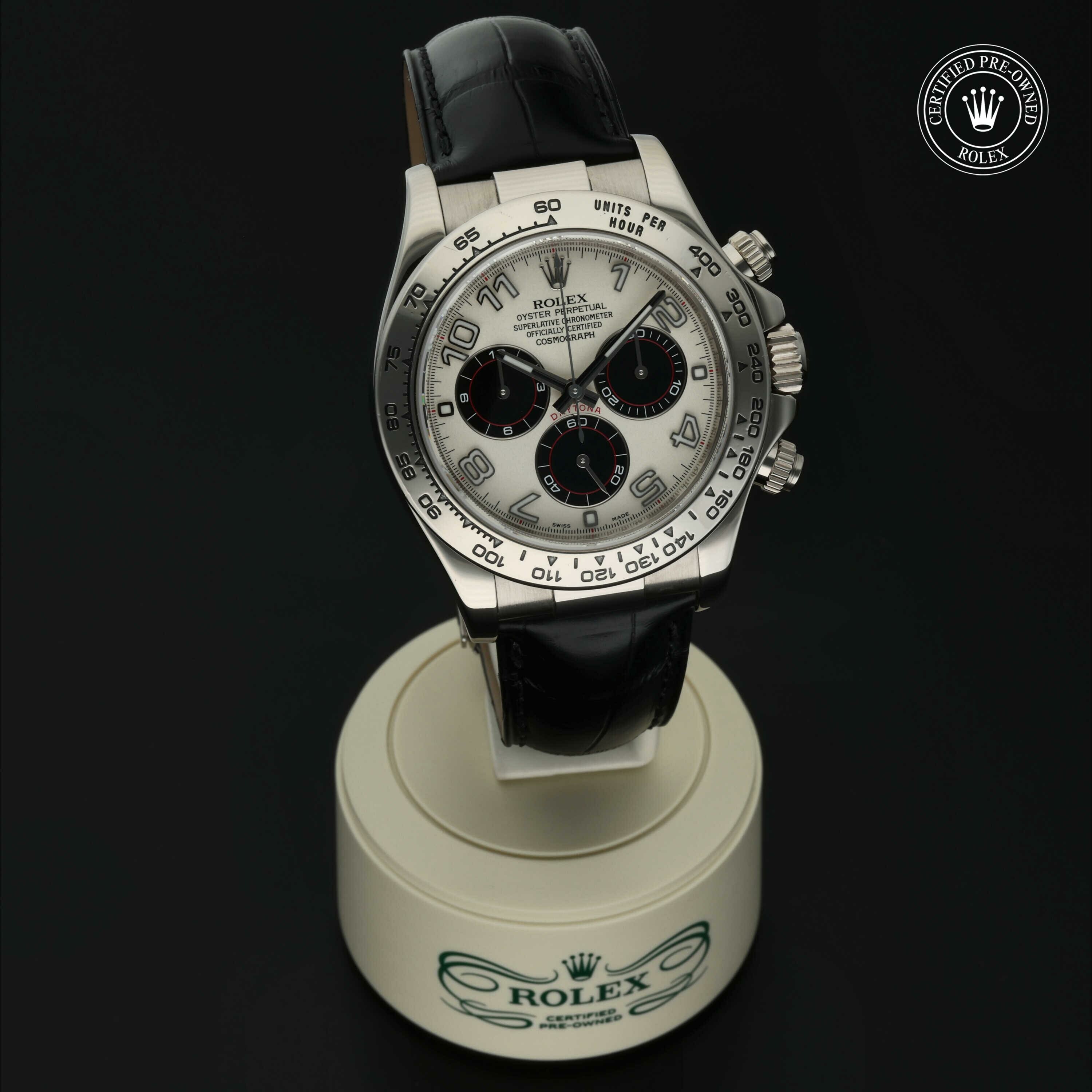 Rolex Oyster Perpetual Cosmograph Daytona in Goud 18 karaat Wit M116519-0150 at Hall of Time - vue 36