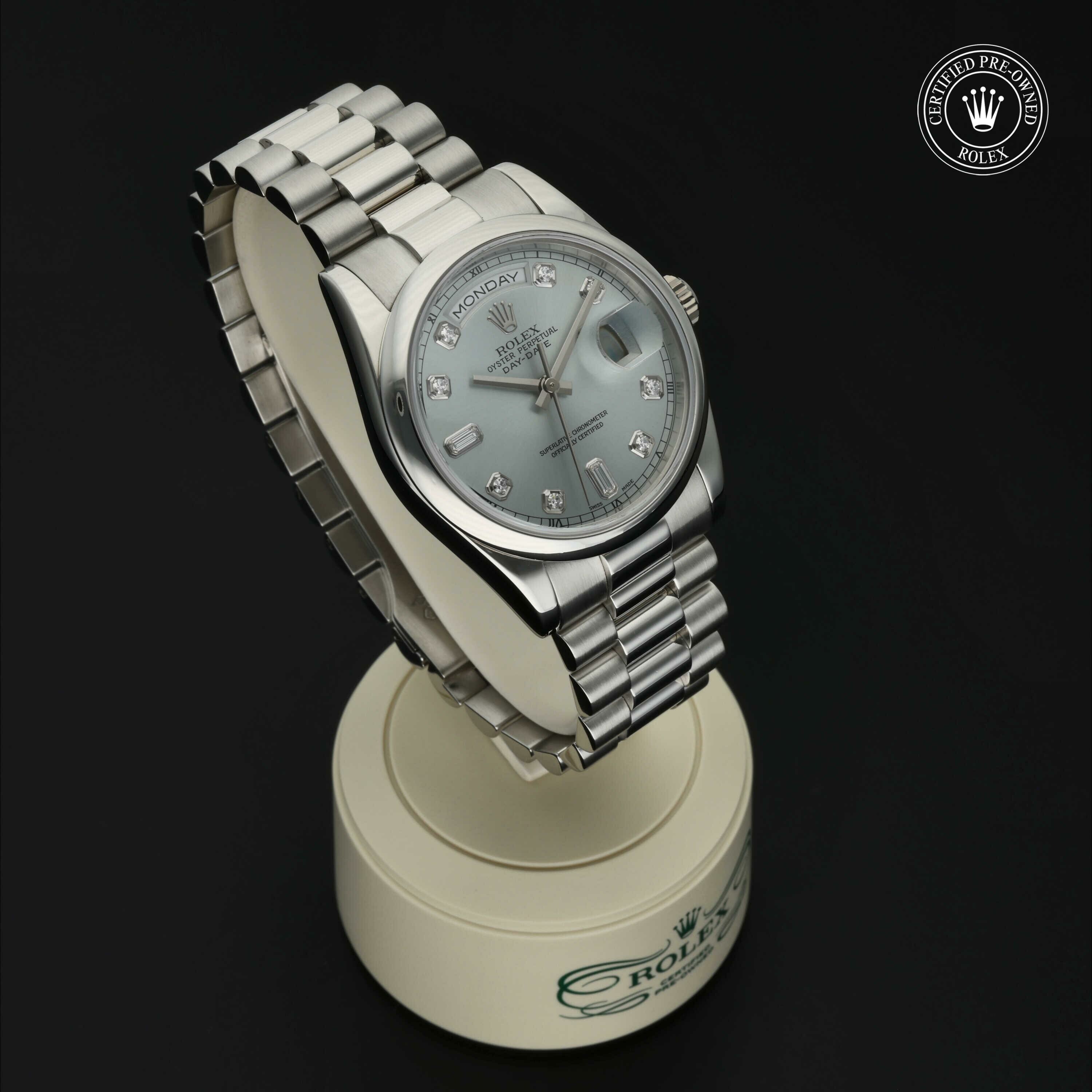 Rolex Day-Date 36 in Platina M118206-0007 at Hall of Time - vue 33