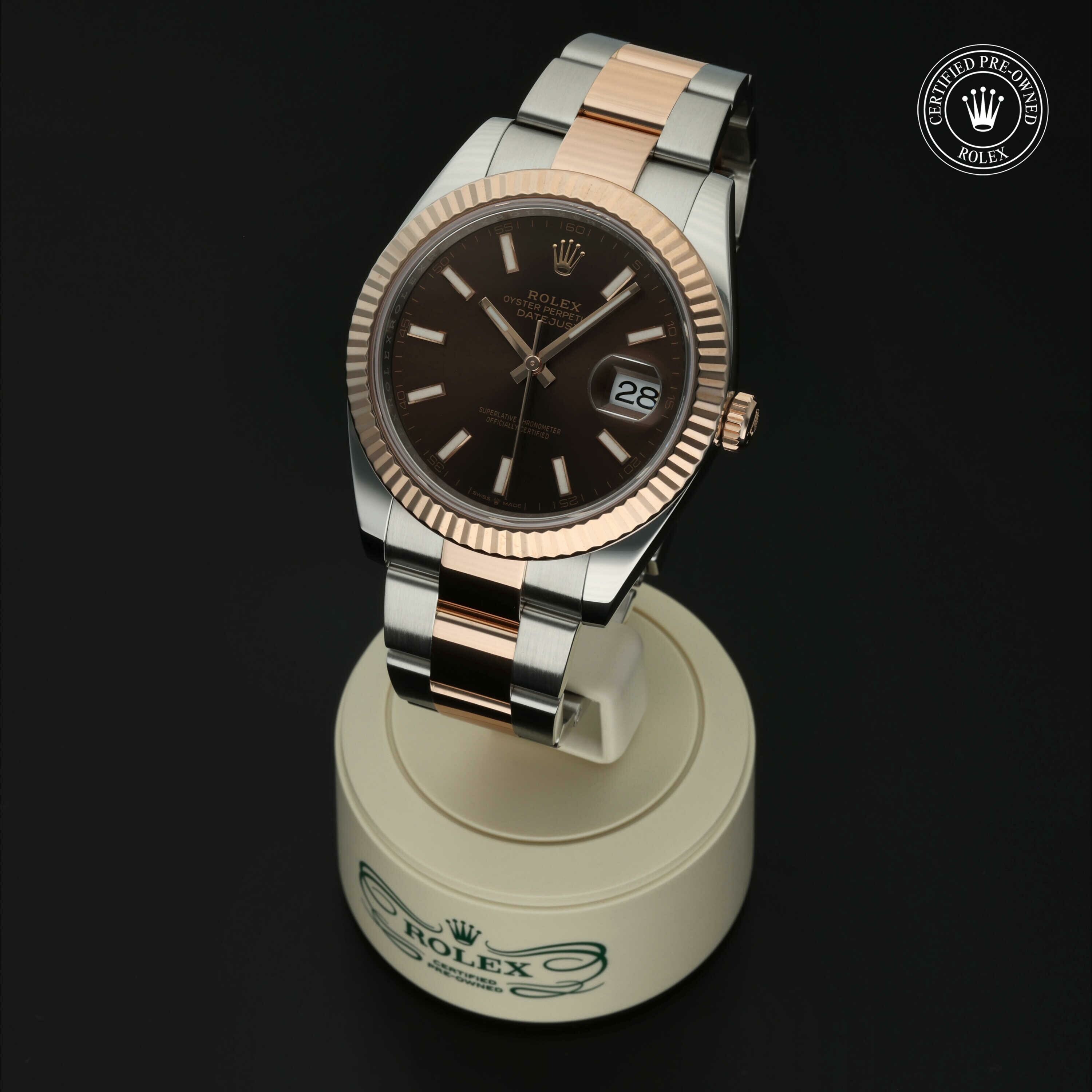Rolex Datejust 41 in Rolesor 18 karaat Rood M126331-0001 at Hall of Time - vue 3