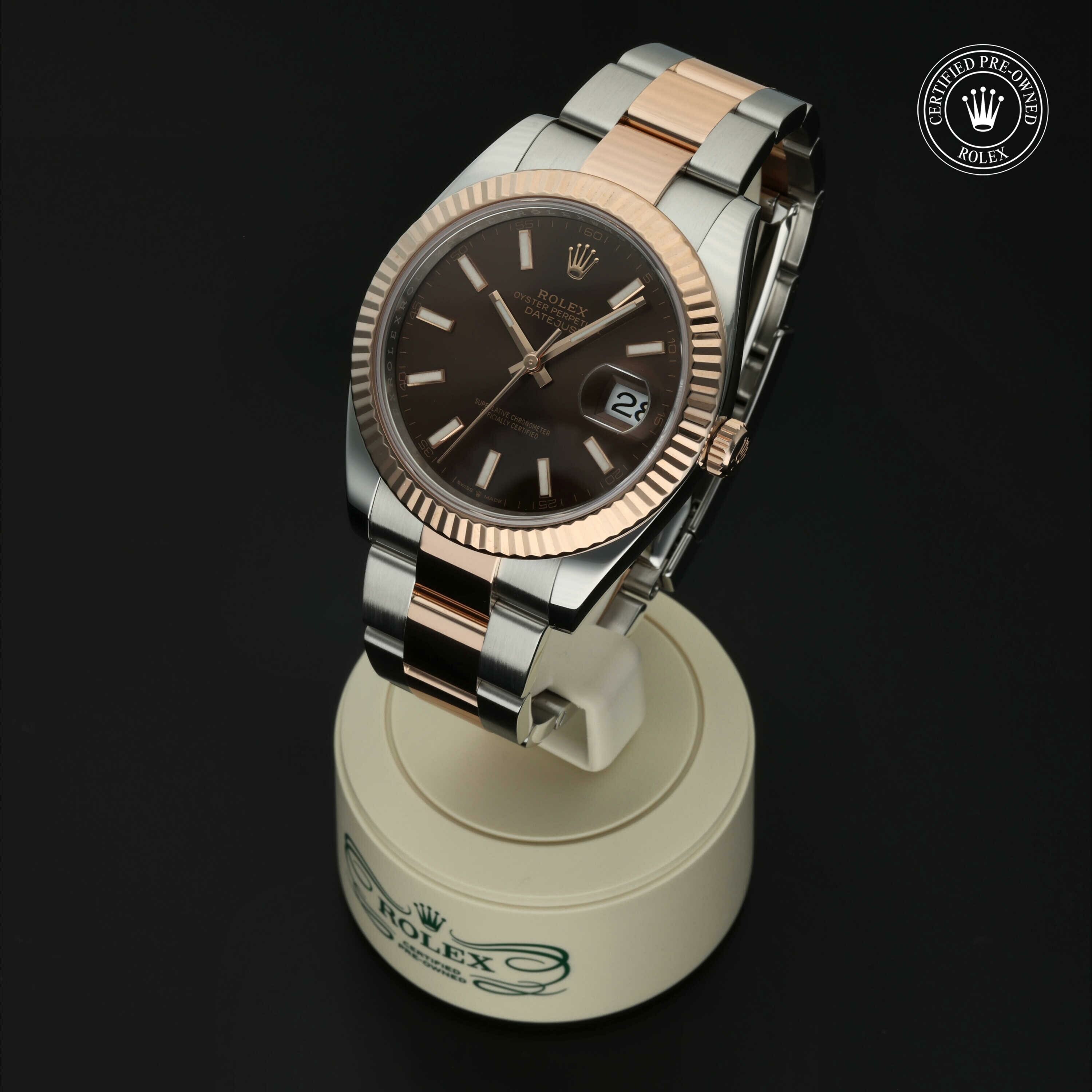 Rolex Datejust 41 in Rolesor 18 karaat Rood M126331-0001 at Hall of Time - vue 4
