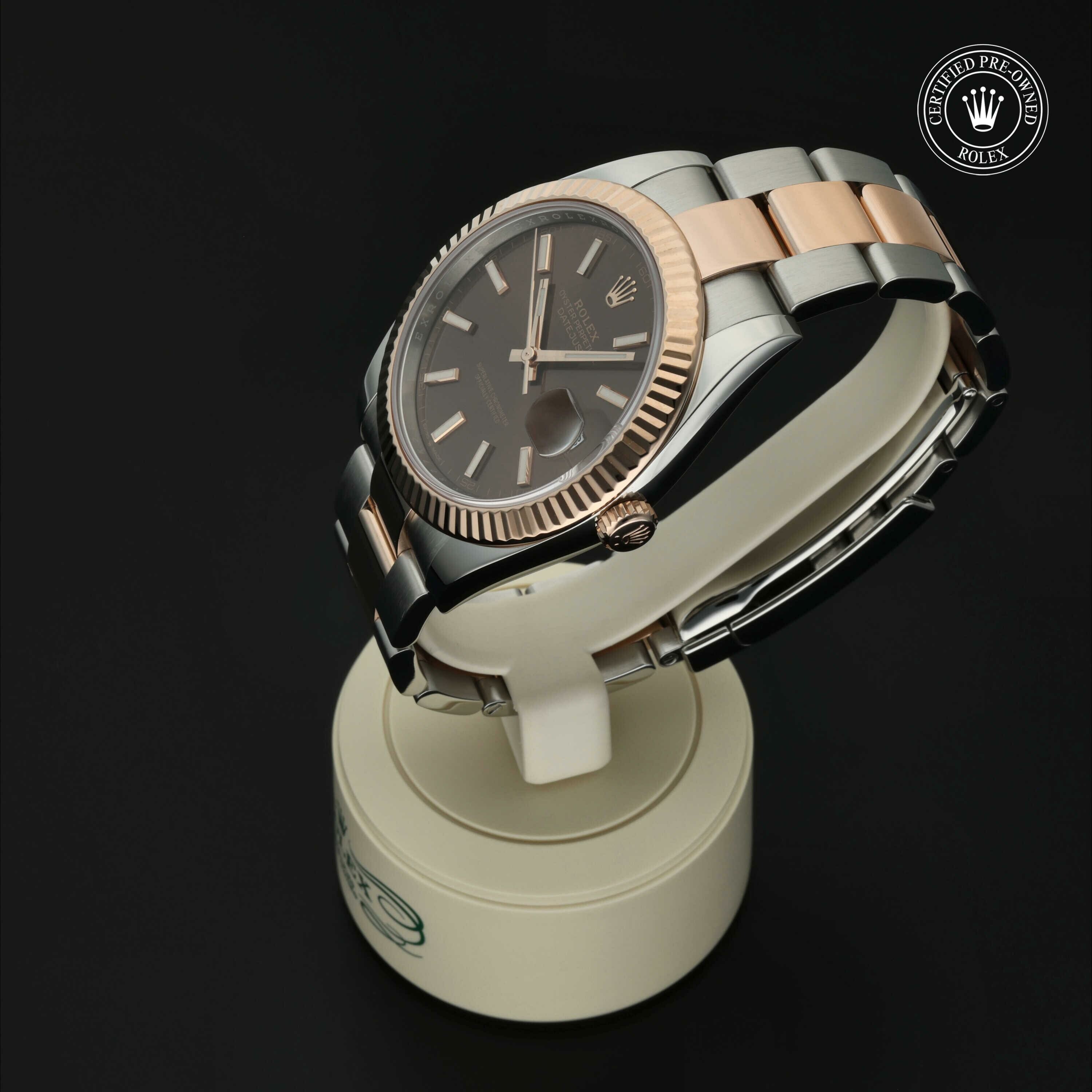 Rolex Datejust 41 in Rolesor 18 karaat Rood M126331-0001 at Hall of Time - vue 8