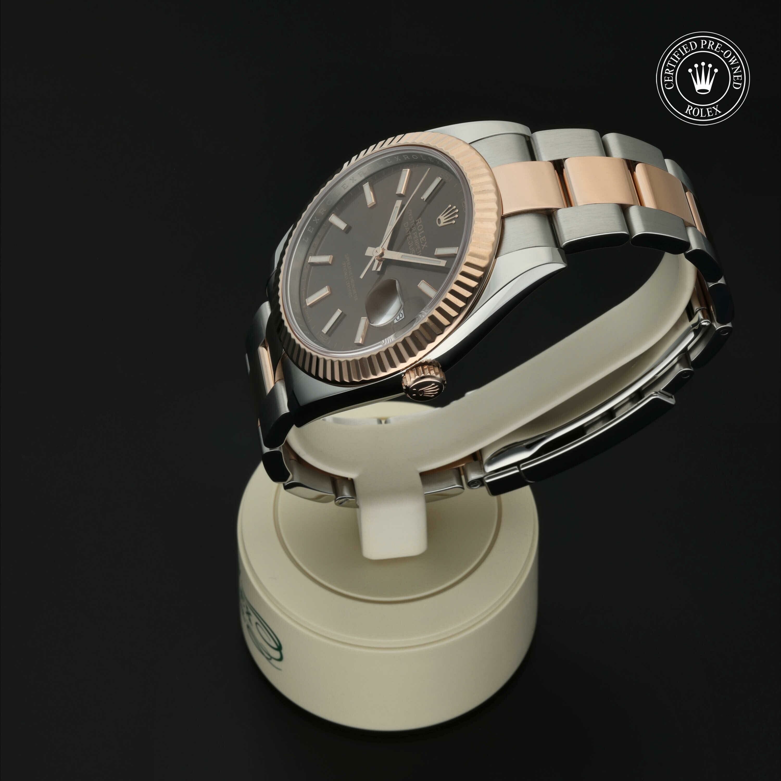 Rolex Datejust 41 in Rolesor 18 karaat Rood M126331-0001 at Hall of Time - vue 9