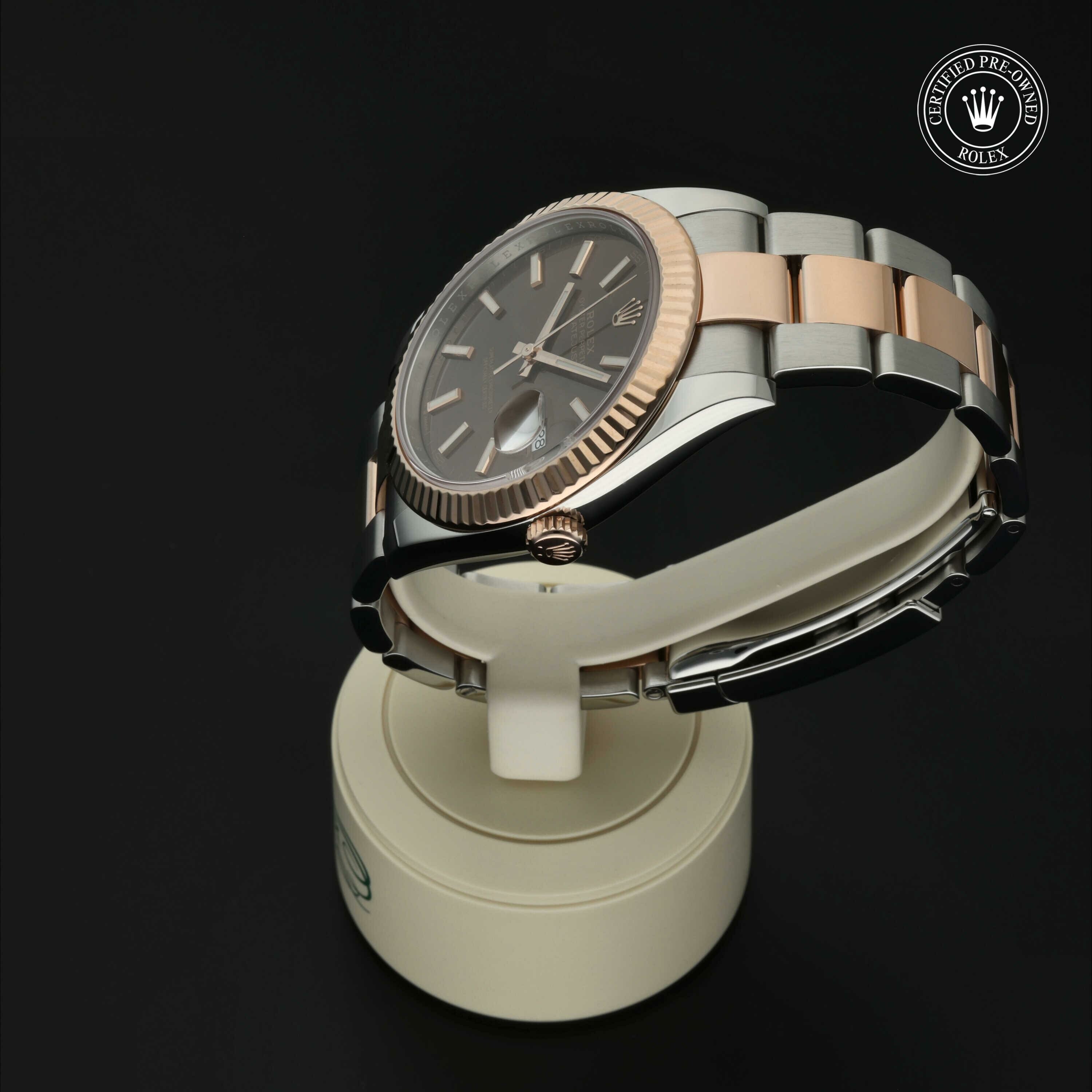 Rolex Datejust 41 in Rolesor 18 karaat Rood M126331-0001 at Hall of Time - vue 10