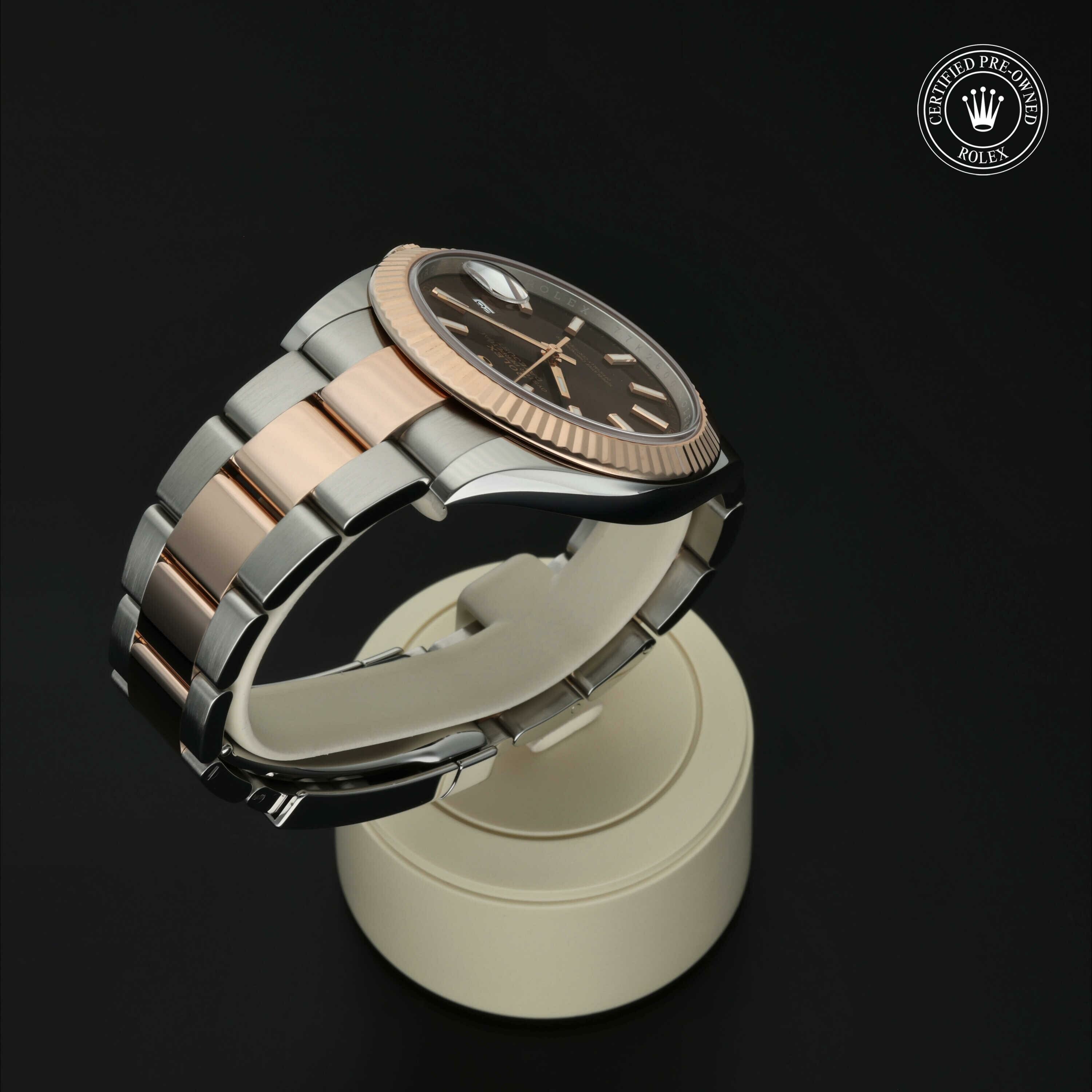 Rolex Datejust 41 in Rolesor 18 karaat Rood M126331-0001 at Hall of Time - vue 24