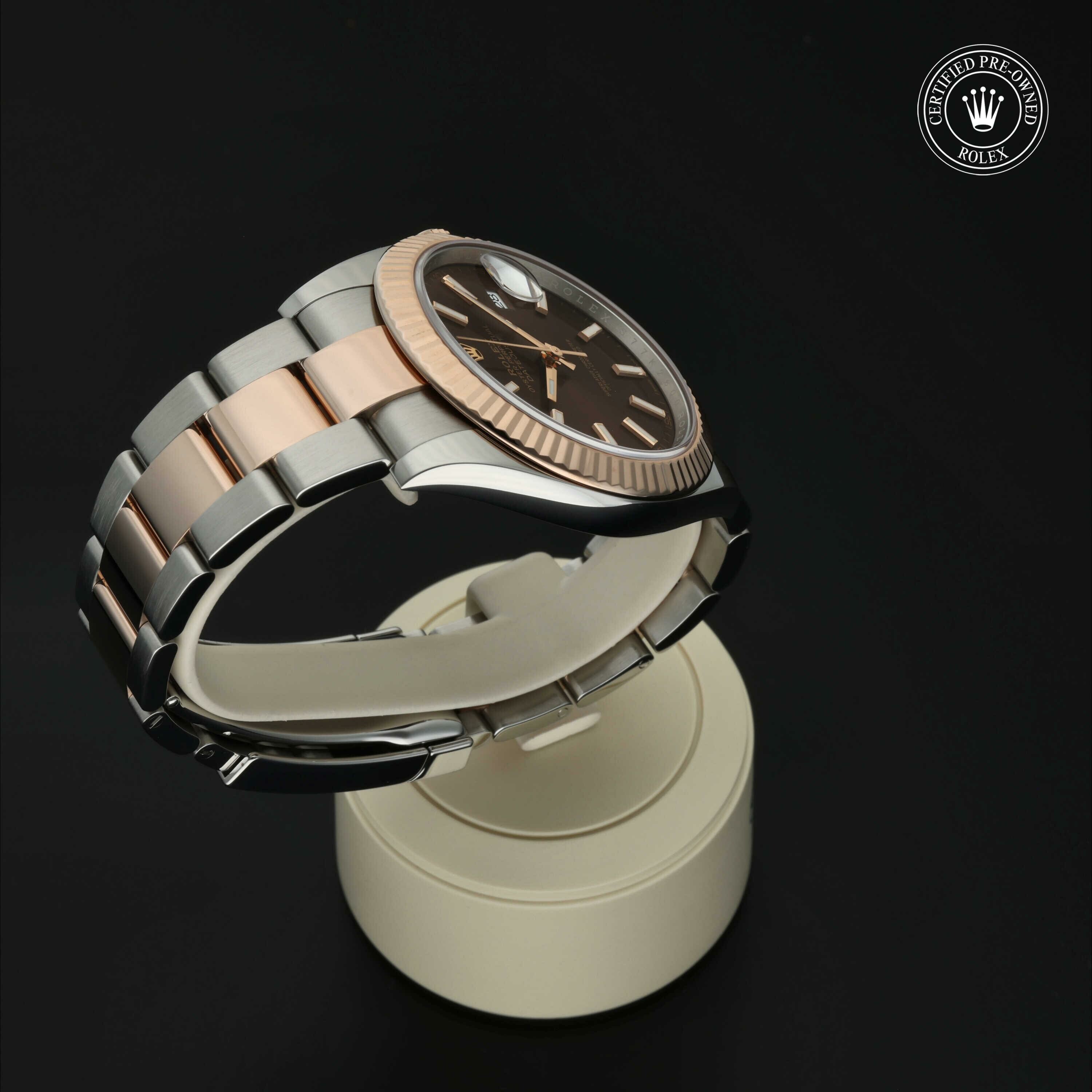 Rolex Datejust 41 in Rolesor 18 karaat Rood M126331-0001 at Hall of Time - vue 25