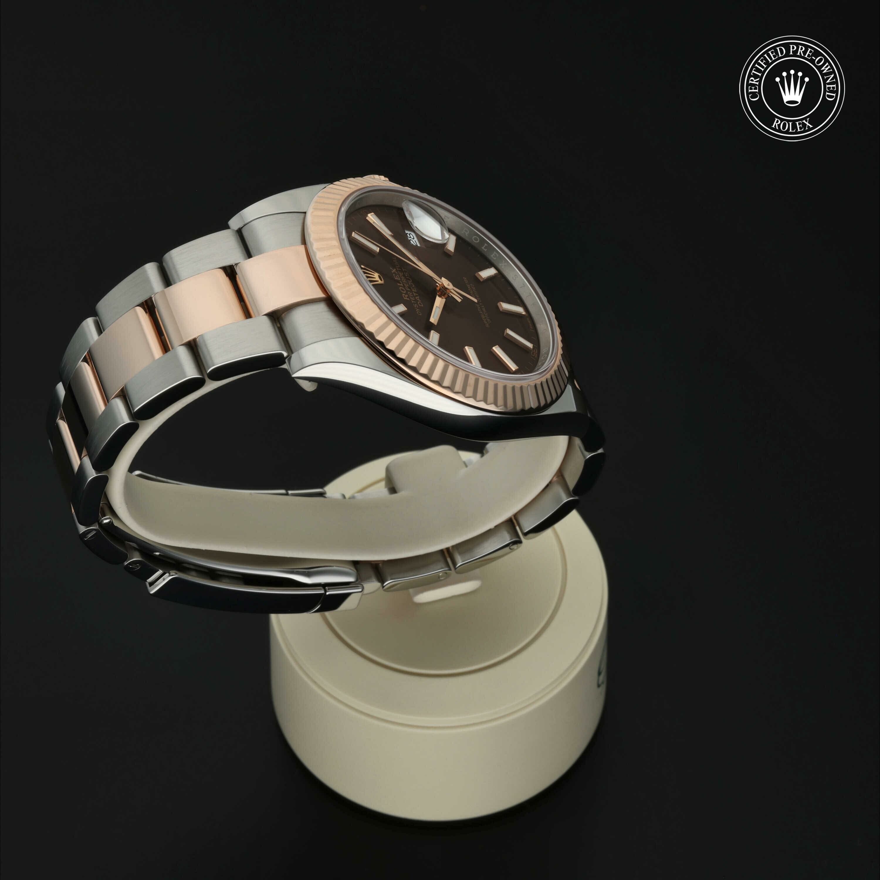 Rolex Datejust 41 in Rolesor 18 karaat Rood M126331-0001 at Hall of Time - vue 26