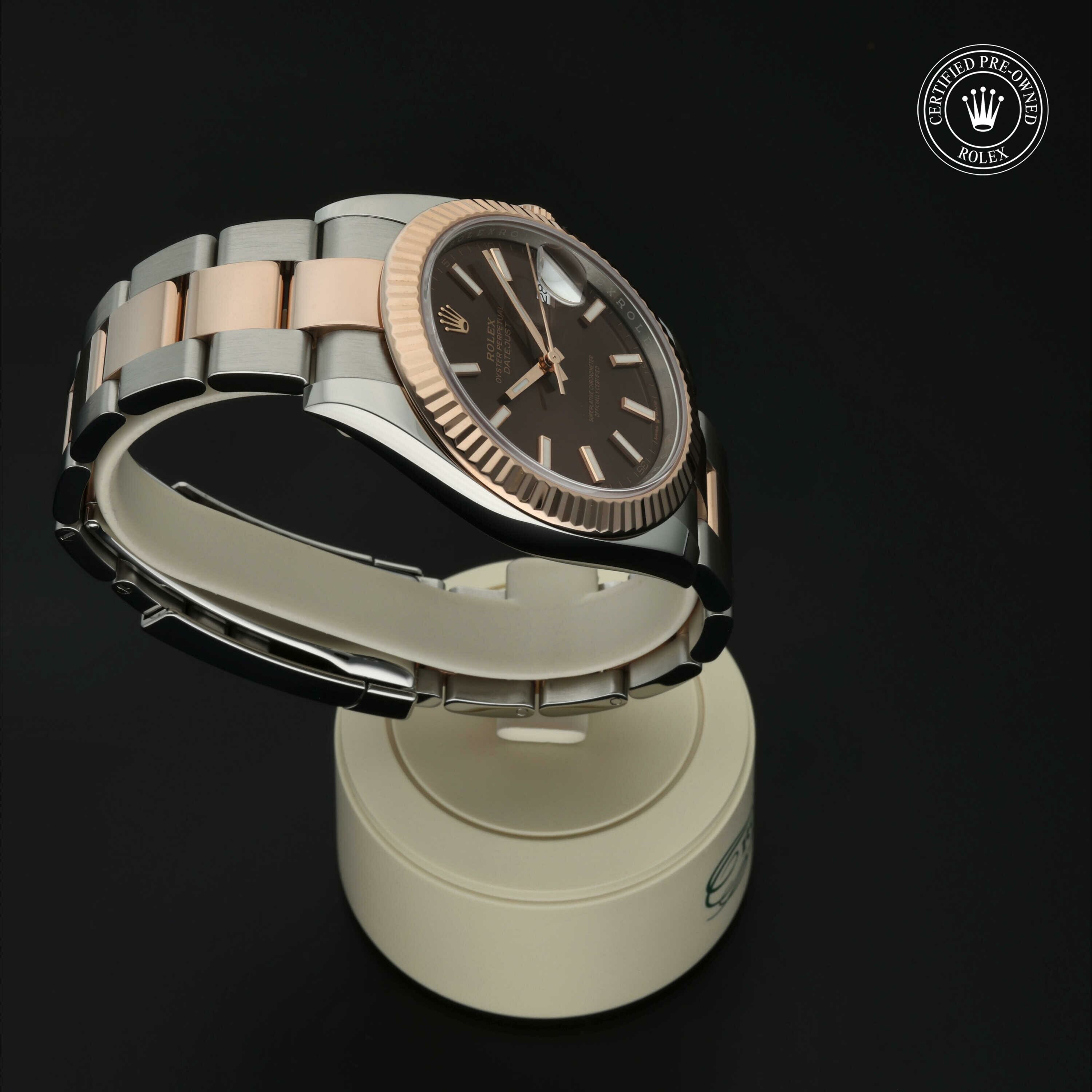 Rolex Datejust 41 in Rolesor 18 karaat Rood M126331-0001 at Hall of Time - vue 28