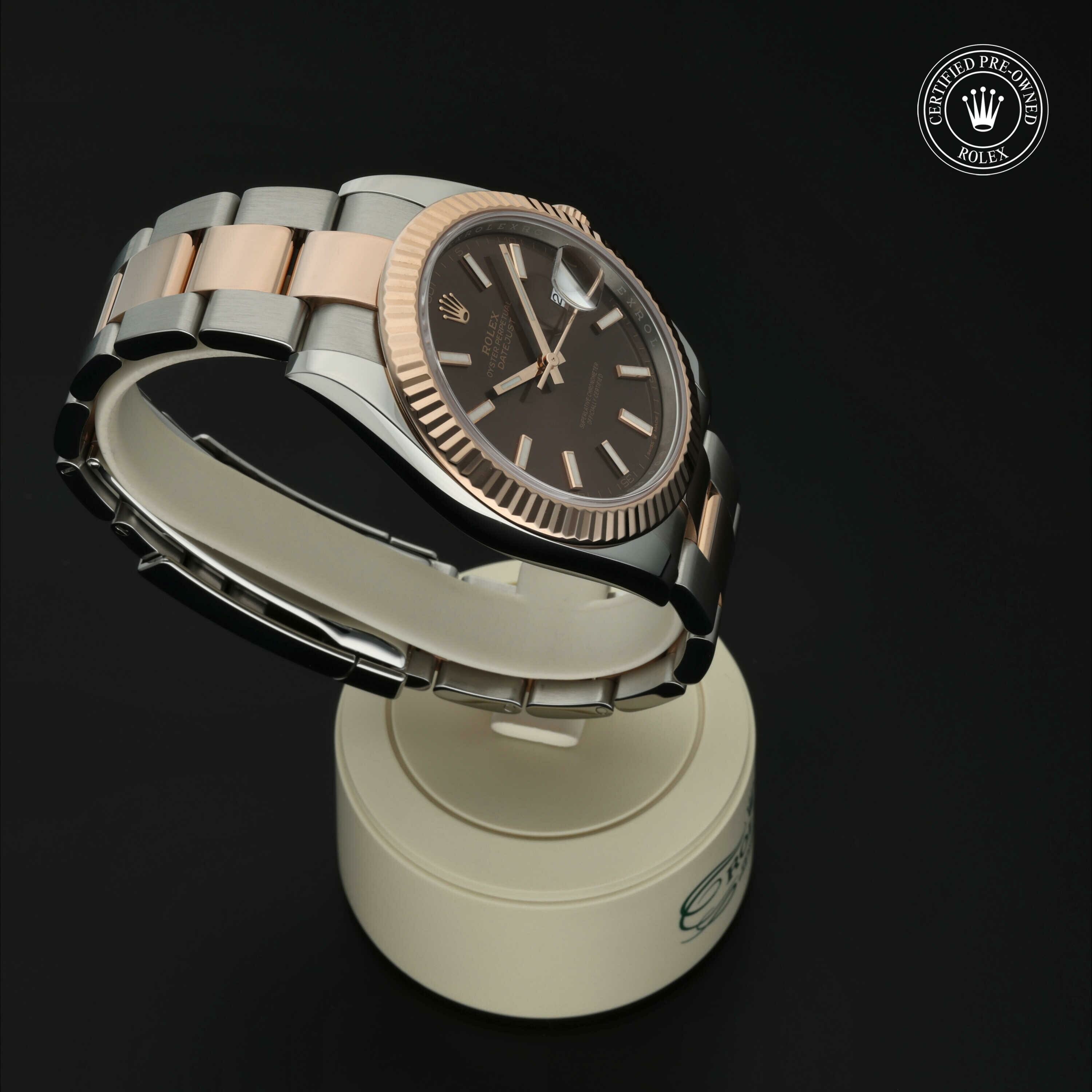 Rolex Datejust 41 in Rolesor 18 karaat Rood M126331-0001 at Hall of Time - vue 29