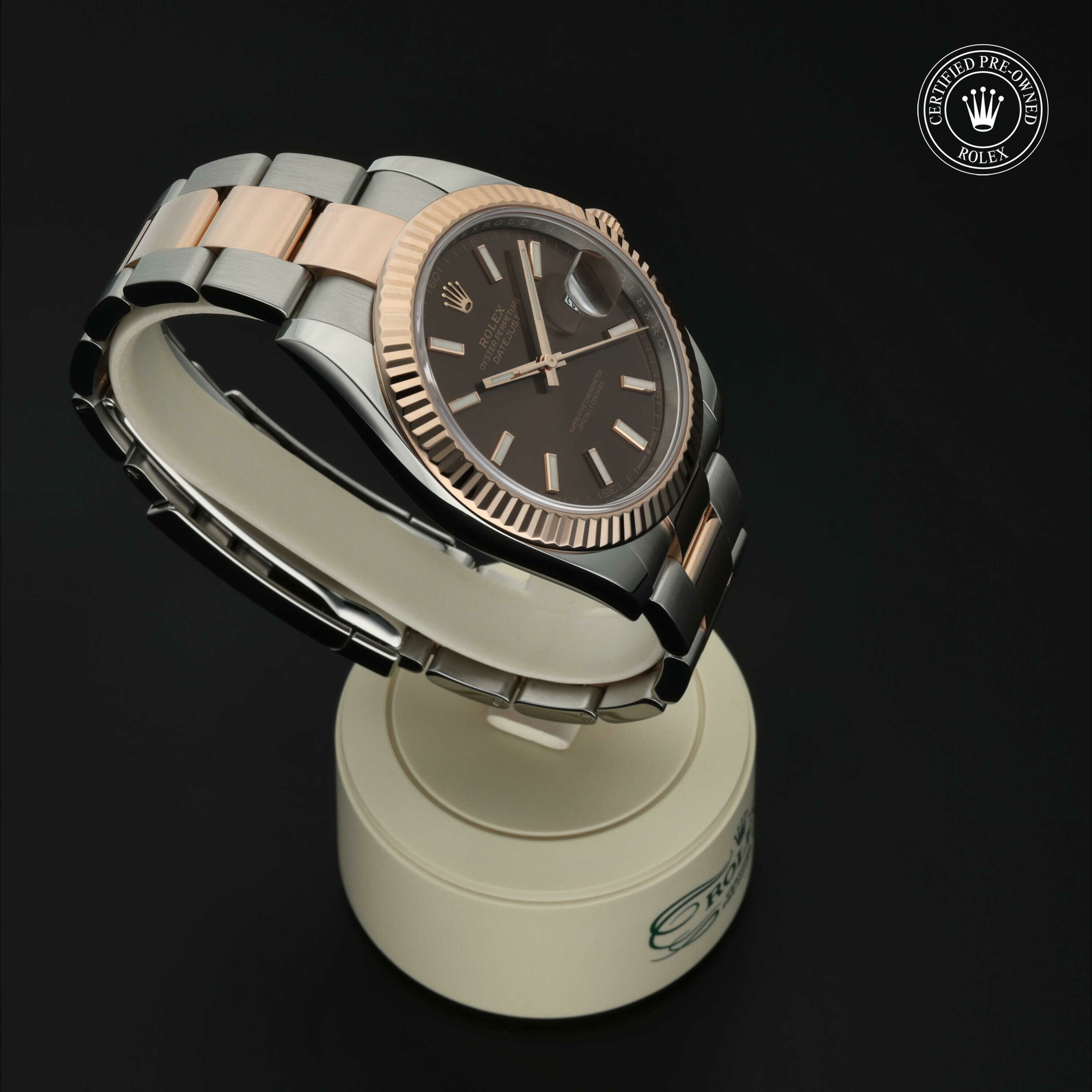 Rolex Datejust 41 in Rolesor 18 karaat Rood M126331-0001 at Hall of Time - vue 30