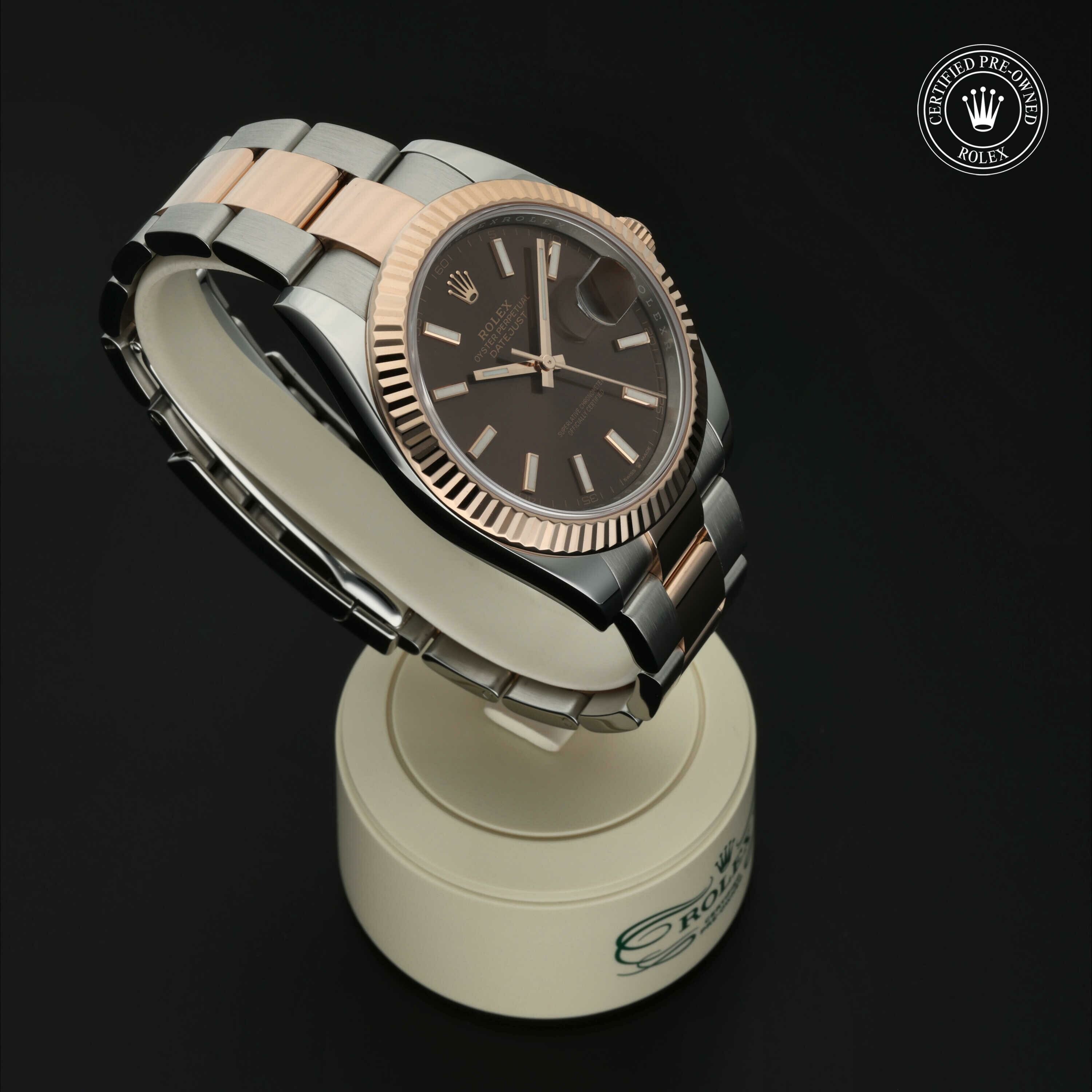 Rolex Datejust 41 in Rolesor 18 karaat Rood M126331-0001 at Hall of Time - vue 31