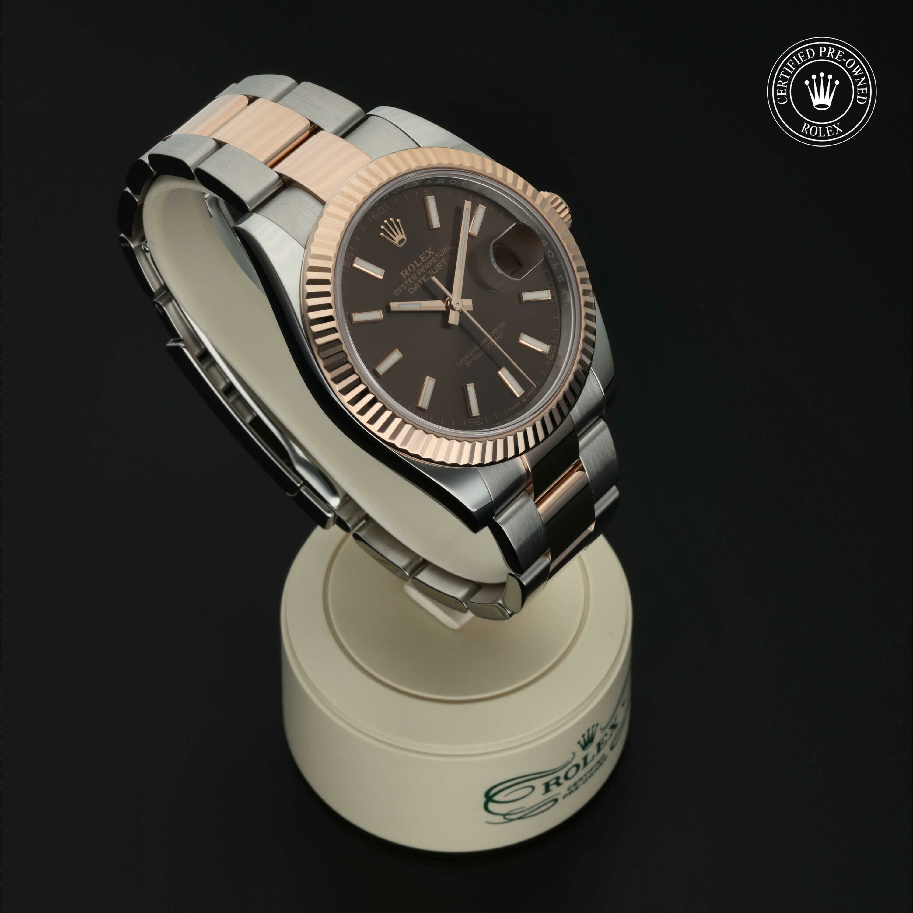 Rolex Datejust 41 in Rolesor 18 karaat Rood M126331-0001 at Hall of Time - vue 32