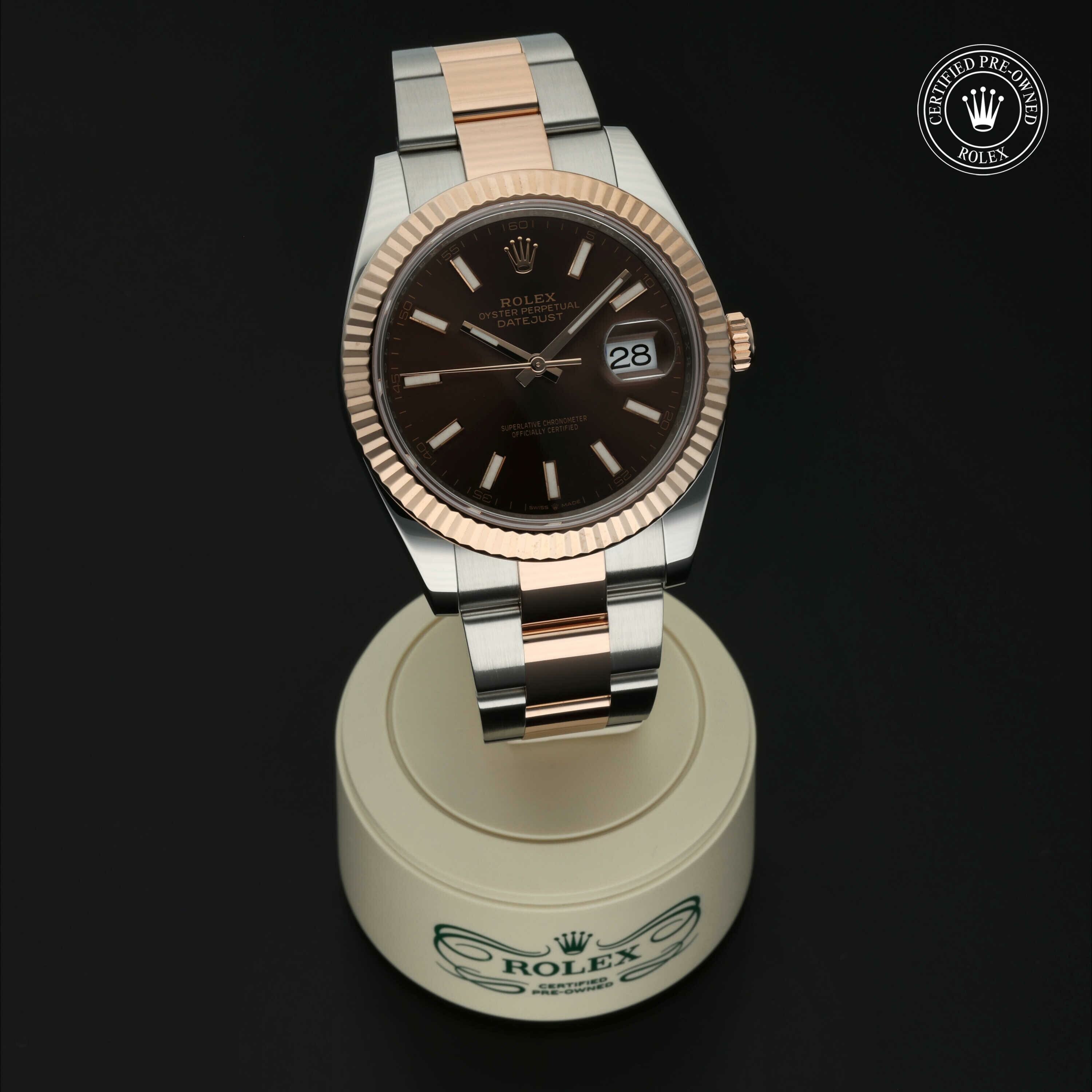 Rolex Datejust 41 in Rolesor 18 karaat Rood M126331-0001 at Hall of Time - vue 36