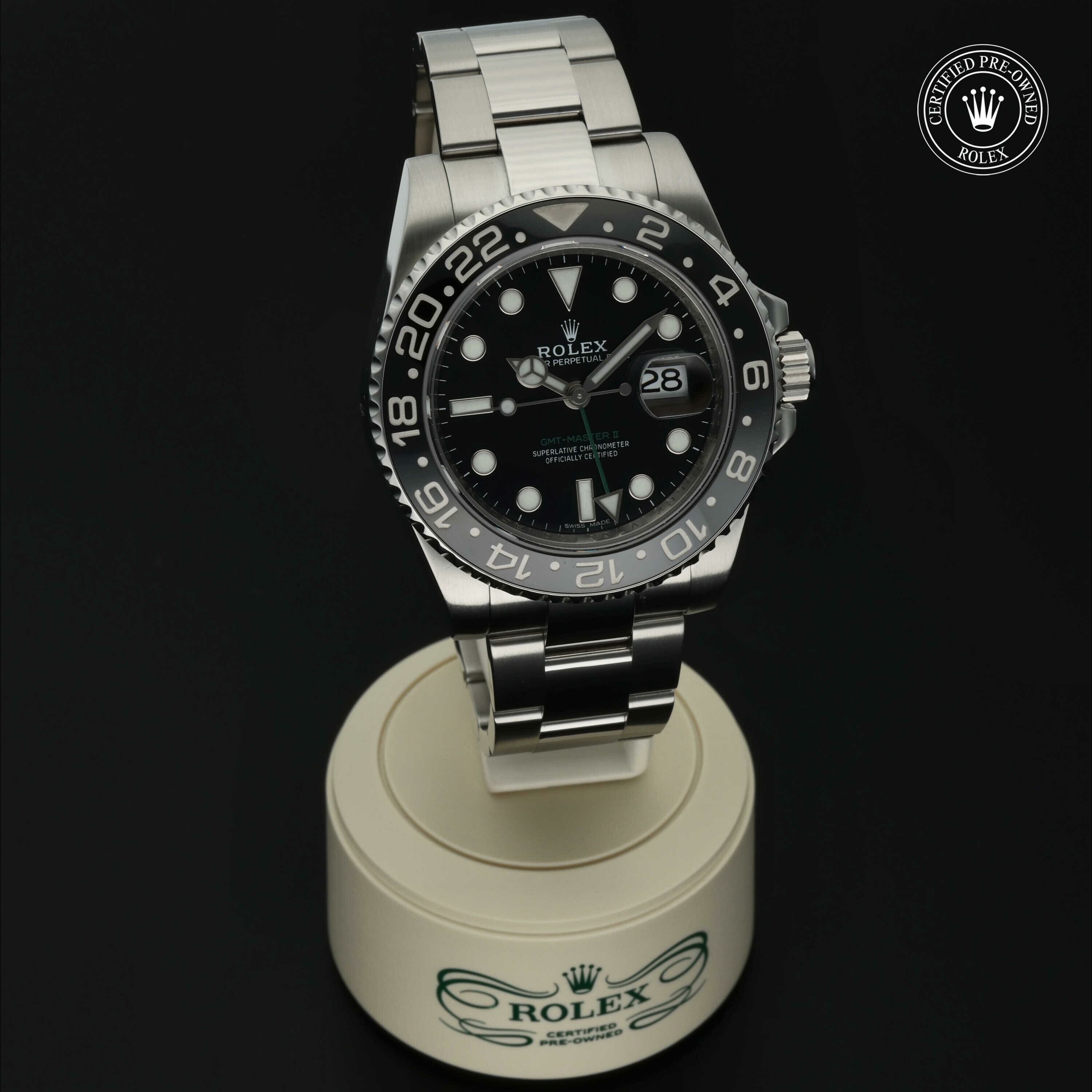Rolex GMT‑Master II in Staal M116710LN-0001 at Hall of Time - vue 36