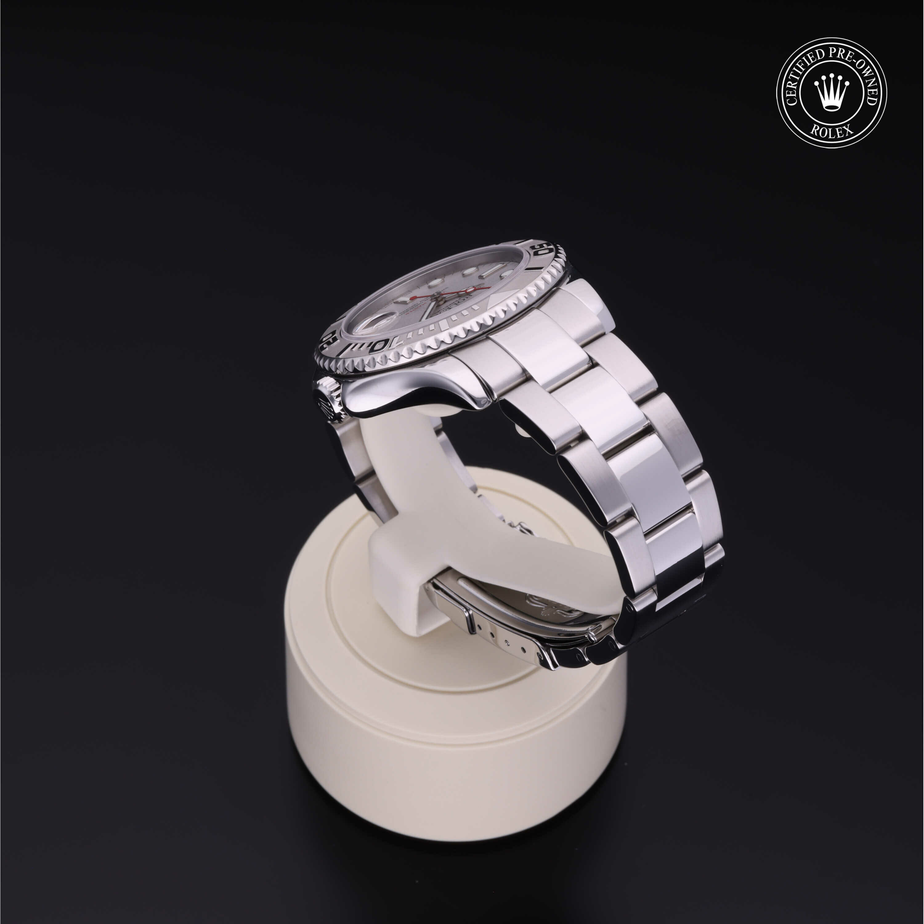 Rolex Yacht-Master 35 in Rolesium Platina M168622-0005 at Hall of Time - vue 15