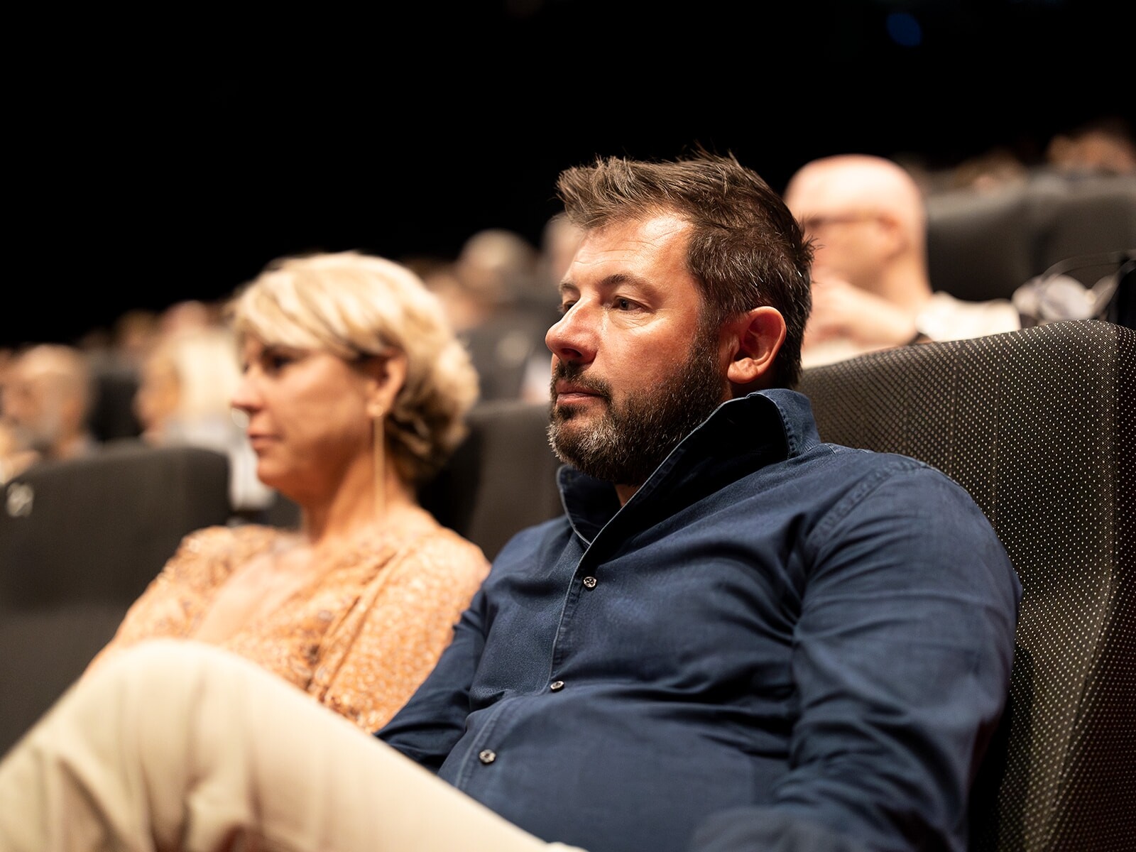 Participants à la projection privée de Hall of Time et IWC à Kinepolis Braine