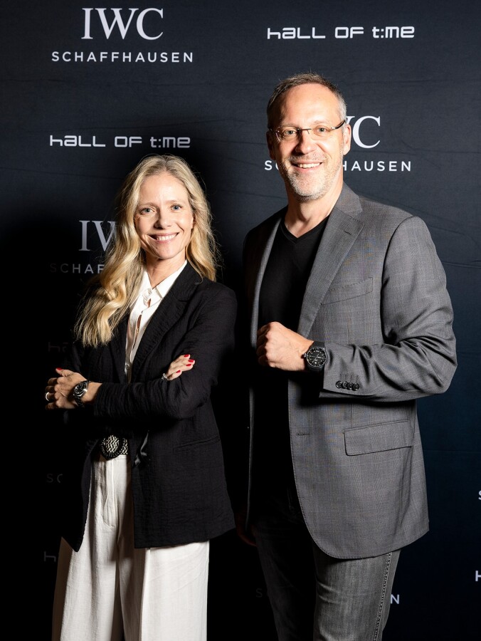 Les organisateurs de l'événement de chez Hall of Time et IWC