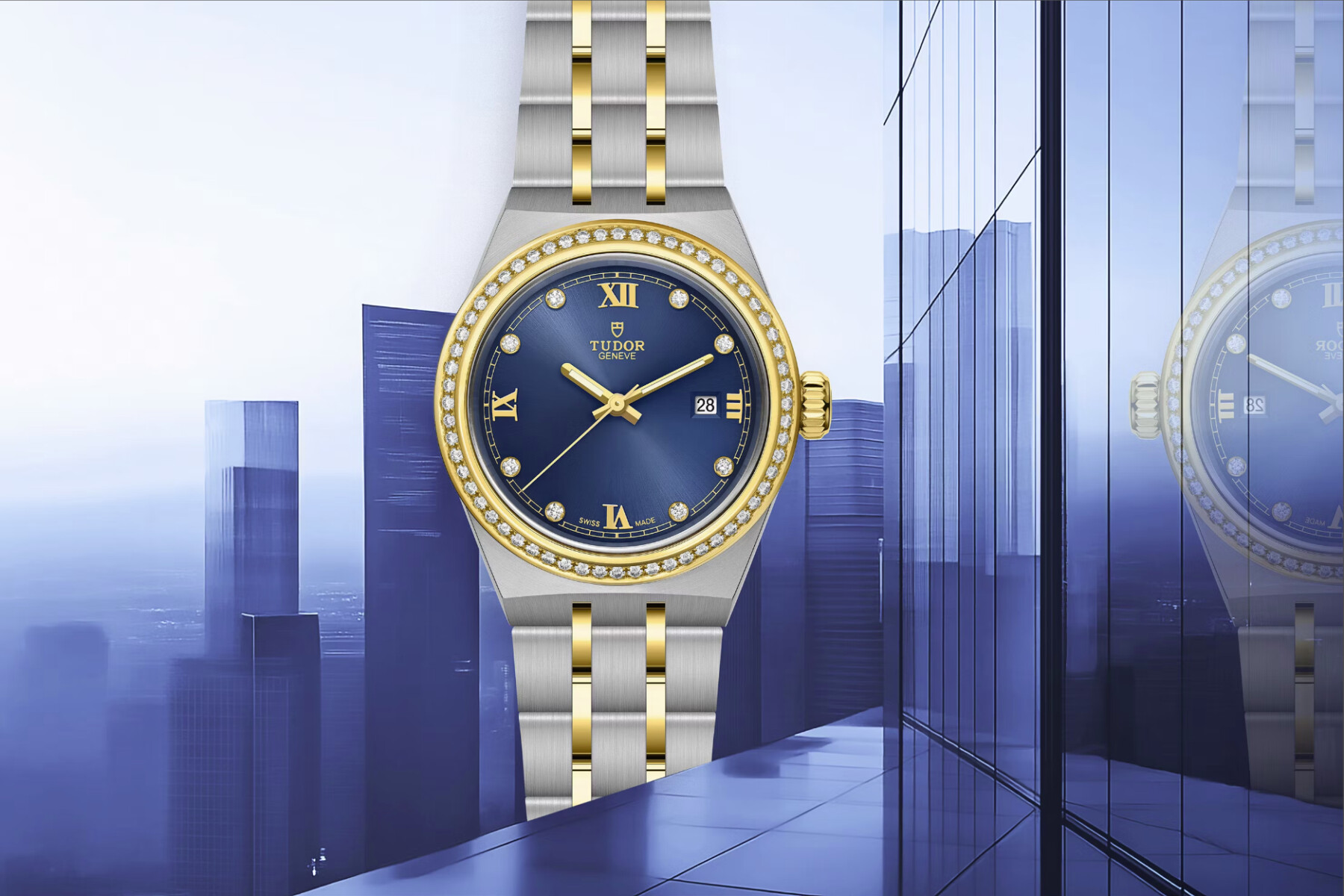 Nouvelle TUDOR Royal 28 mm vue de face