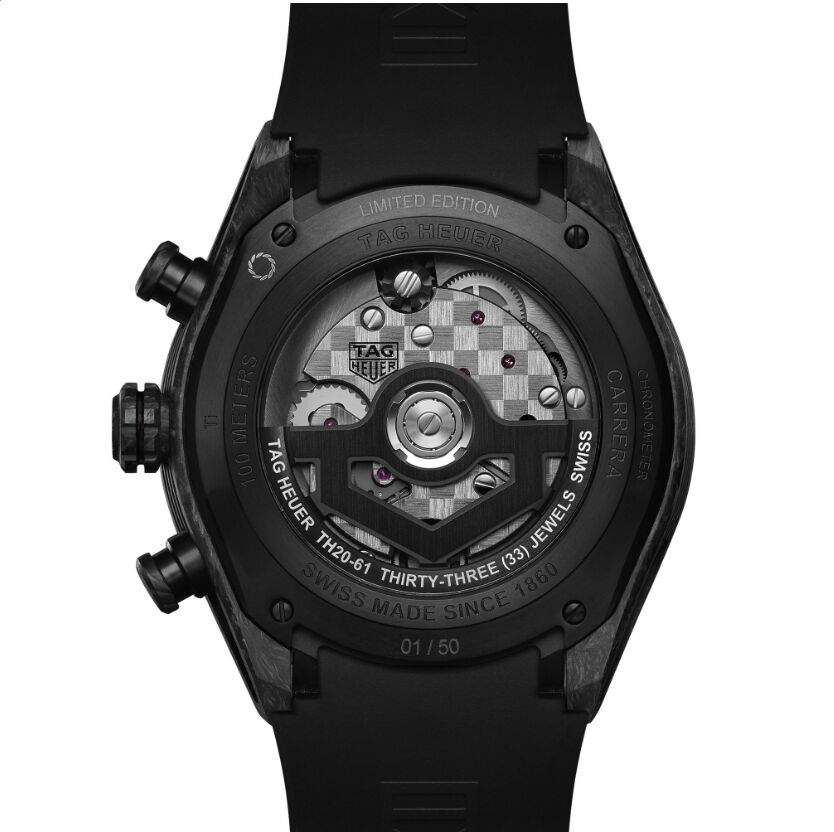 New TAG Heuer Carrera ‘Carbon’ watches seen from the back