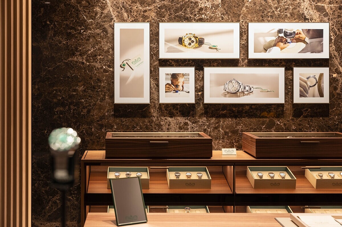 Rolex Certified Pre-Owned at Hall of Time in Brussels in store, view of the reserved area of the store
