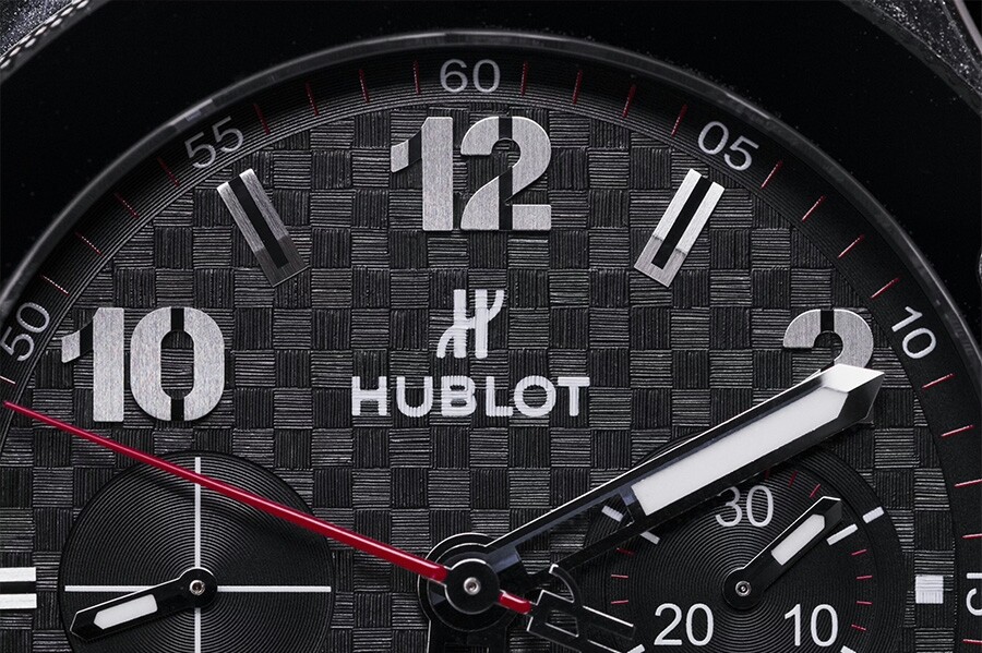 Dial of a Hublot Big Bang watch