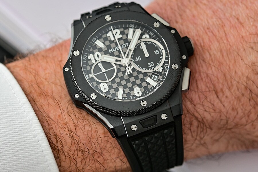 Hublot Big Bang Original Unico Collection black watch worn on the wrist