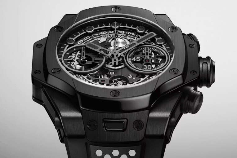 Hublot Big Bang Unico Samuel Ross watch seen from below