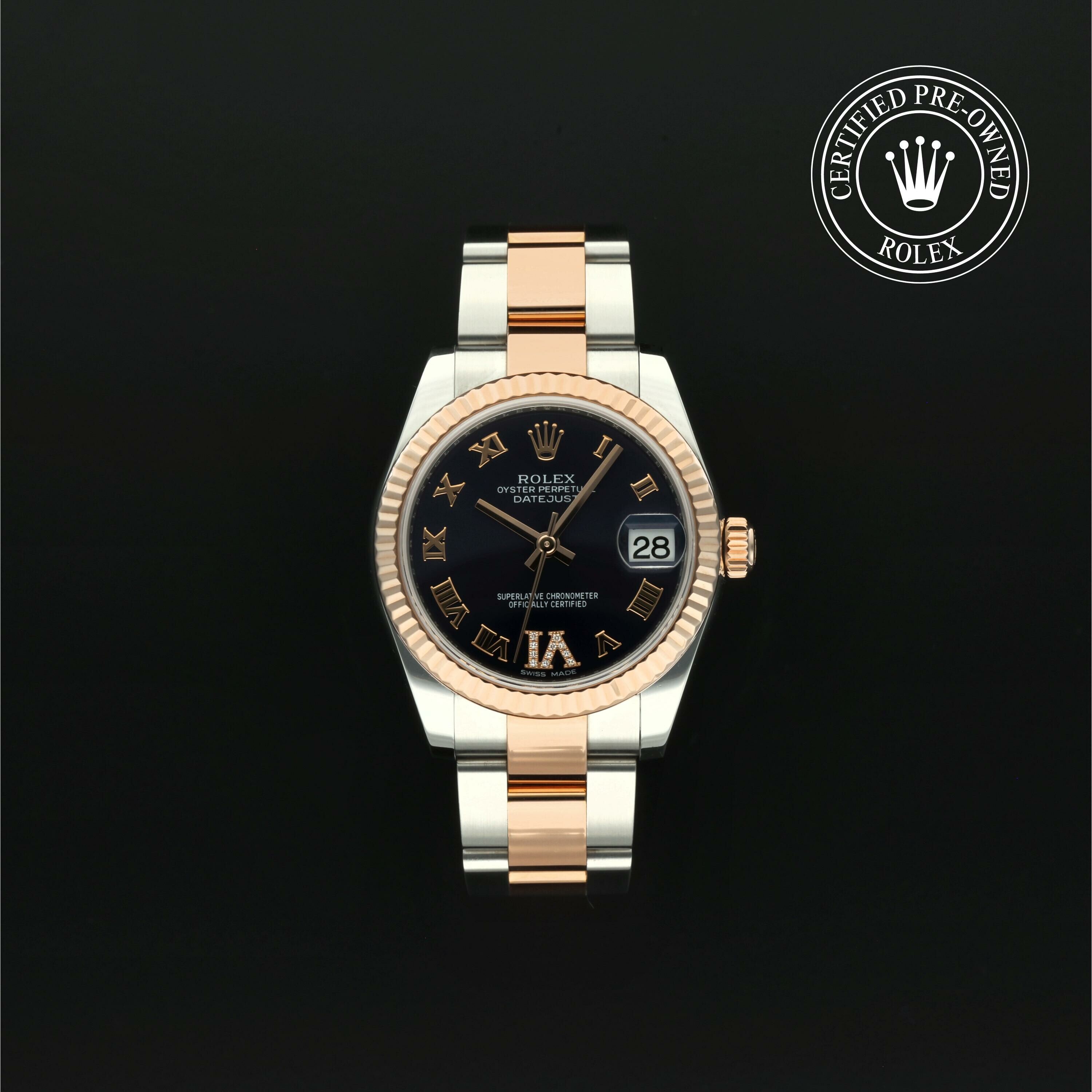 Rolex Datejust 31 in Rolesor 18 karaat Rood M178271-0076 at Hall of Time