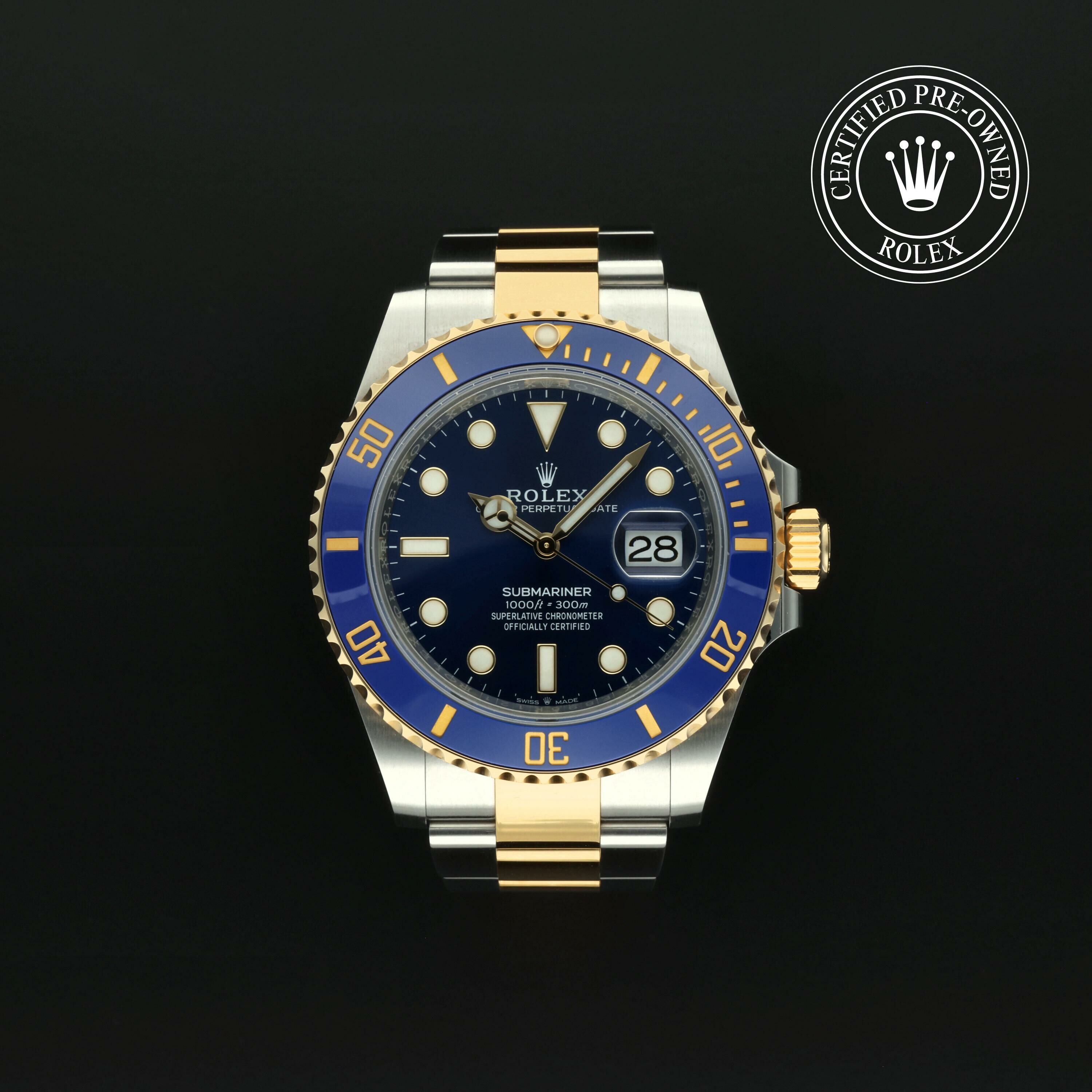 Rolex Submariner Date en Rolesor 18 Carat Jaune M126613LB-0002 chez Hall of Time