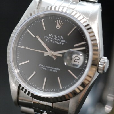 ROLEX DATEJUST 36 Black Dial