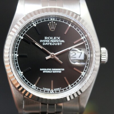 Rolex DateJust 36 Black Dial