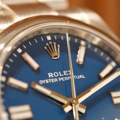 ROLEX Oyster Perpetual 41 Med Blue