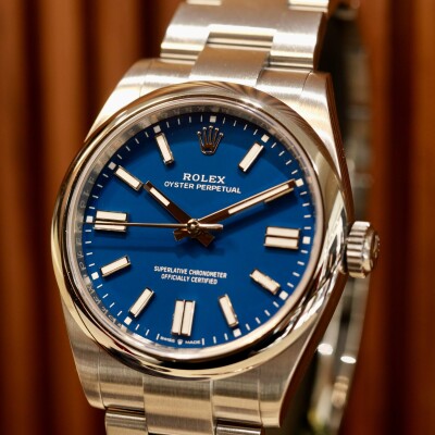 ROLEX Oyster Perpetual 41 Med Blue