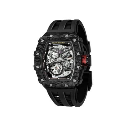 MONTRE TSAR BOMBA AUTOMATIQUE CARBONE NOIR FKM NOIR