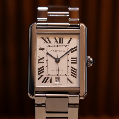 Montre Tank Solo, XL, acier