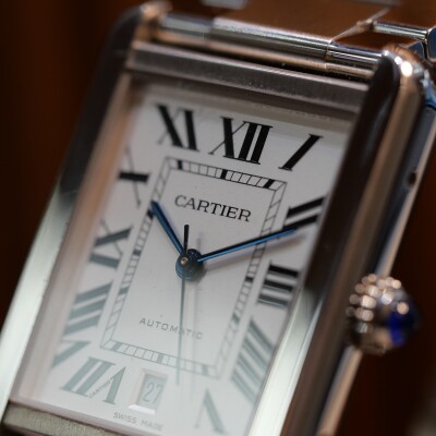 Montre Tank Solo, XL, acier