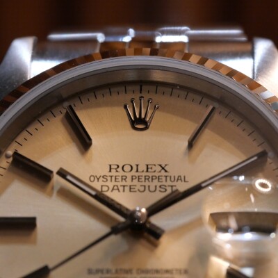 Rolex Datejust 36 silver.