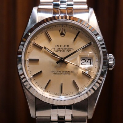 Rolex Datejust 36 silver.
