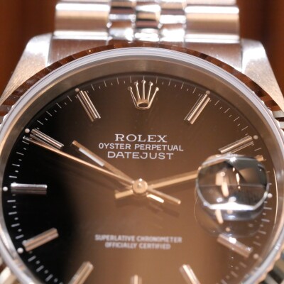 Rolex DateJust 36 Black Dial