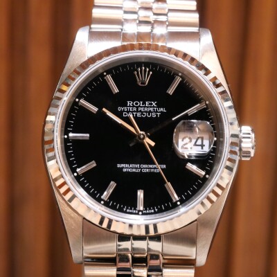 Rolex DateJust 36 Black Dial