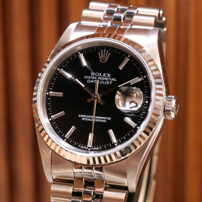 Rolex DateJust 36 Black Dial