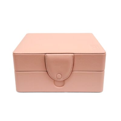Écrin 6 montres en cuir rose poudré