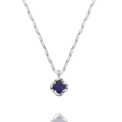 Collier LÉGENDE Trèfle Lapis-Lazuli