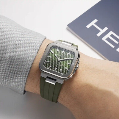 CAP CAMARAT – SQUARE AUTOMATIQUE – KAKI & ACIER